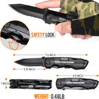 Gift for Dad, Multitool Knife BEST DAD EVER for Camping, Fathers Day Christmas Unique Dad Gifts, Dads Birthday Gift from Daughter Son, Christmas Ideal Presents for Dads, Gadget Present for Father