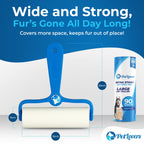 PetLovers 6.3" Large Lint Roller for Pet Hair Extra Sticky 270 Sheets, Ideal for Pet Hair Removal from Furniture & Clothes, Dog and Cat Lint Remover 3 Pack
