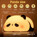 Cute Duck Lamp,Fun Lying Flat Duck/Chicken/Pig/Rabbit/Panda Night Light,LED Squishy Animal Novelty Lamp,Toddler Baby Night Light Christmas gifts for Kids,Nursery Touch Kawaii Lamp Room/House Décor