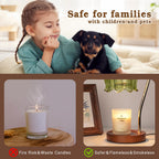 Dimmable Flower Candle Warmer Lamp with Timer, Pink Candle Lamp Warmer for Jar Candle, 2024 Womens Gifts for Christmas, Xmas Gifts for Mom Unique, Home Decor for Bedroom Living Room Decor Aesthetic