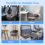 XL Pressure Relief Seat Cushion - Memory Foam Home, Car & Office Chair Cushion for Long Sitting Butt Pillow Tailbone Pain Relief Coccyx Sciatica Pillow for Hip & Back Pain