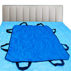 Positioning Bed Pad with Handles 48" X 40" Incontinence Mattress Bedding Protector Liner Underpad Straps for Easy Lift & Transfer Reusable Washable Waterproof Hospital Quality