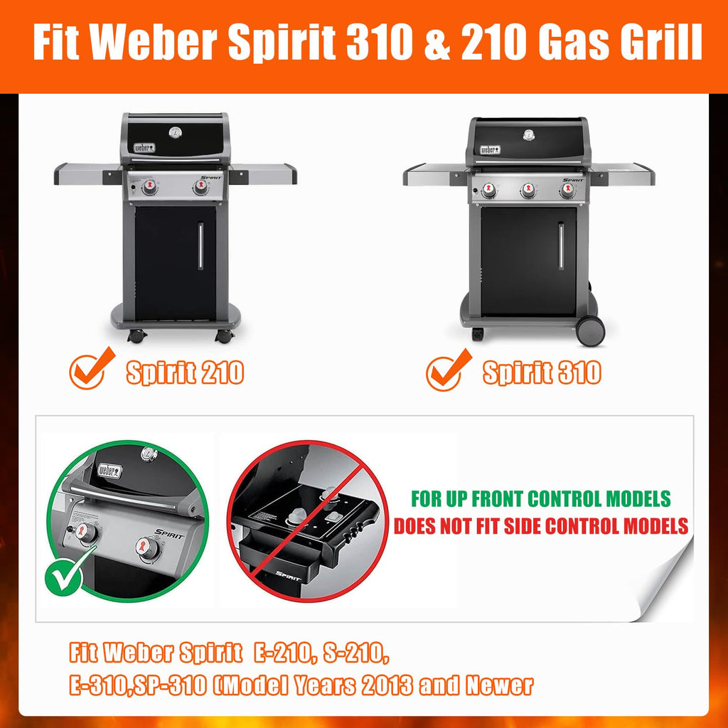 Uniflasy 7642 Grill Igniter Button for Weber Spirit 210 & Spirit 310 Grill Models with Up Front Controls (Model Years 2013 and Newer), Igniter Kit for Models E-210, S-210, E-310, SP-310