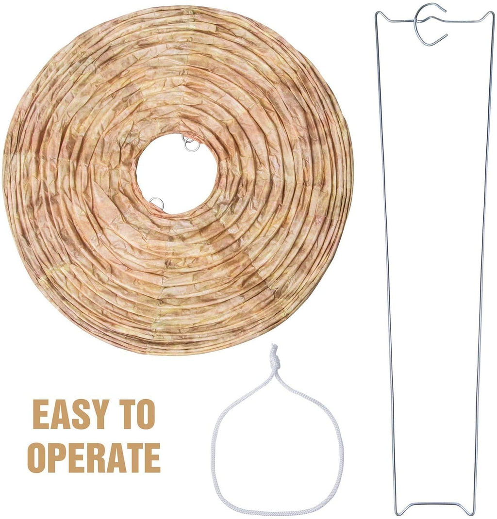 4 Pack Wasp Nest Decoy Hanging Fake Wasp Deterrent Decoy for Wasps Hornets Yellow Jackets Repellent Nest for Carpenter Bee Outdoor Fake Trap