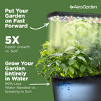 AeroGarden Harvest with Gourmet Herb Seed Pod Kit - Hydroponic Indoor Garden, Black