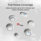X-Sense Wireless Interconnected Combination Smoke and Carbon Monoxide Detector with LCD Display & 10-Year Battery, Over 820 ft Transmission Range, 1-Pack
