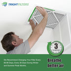 TRIGHTFILTERS 18x24x1 Air Filter 4 Pack, MERV 8 Pleated Dust Defense Air Filters Replacement for Air Conditioner & Furnace, Durable & Lightweight