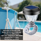 JEMULICE Solar Pool Lights for Above Ground Pools, LED Energy Saving Warm White Light, Waterproof for Frame Swimming Pools Night Accessories(4 Pcs)