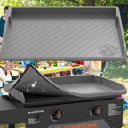 Silicone Griddle Mat for Blackstone 28 Inch,Upgraded Heavy Duty Food Grade Silicone Grill Protective Cover for Blackstone Accessories Even Omnivore Griddle Plate,Protect from Dirt,Rust (Gray)
