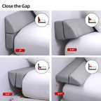 MABOZOO Pillow Wedge for Headboard Gap,Light Grey Bed Wedge Gap Filler King Size,Foldable Bed Wedge Pillow for Headboard, Foam Mattress Gap Filler,76"x6"x6"