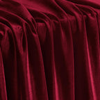 KKJIAF Burgundy Stretch Velvet Fabric 60 Inch Wide, 2 Yard Soft Stretchy Fabric for Sewing Clothes, Apparel, Costume, Crafts - 90% Polyester 10% Spandex