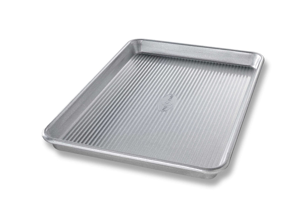 USA Pan Extra Large and Quarter Sheet Baking Pans with Nonstick Coating, Made in USA from Aluminized Steel