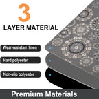 AiBOB Chair Mat for Carpeted Floors, Premium Quality Hard Material, Office Floor Mats for Computer Desk on Carpet, Easy Gride for Chairs, 36x48 Multi