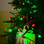82FT 200 LED Red Green Christmas Lights Outdoor/Indoor, Timer & Memory Function & 8 Modes, Extendable Green Wire, Waterproof Fairy String Lights for Xmas Tree Holiday Party Garden Yard (Red & Green)