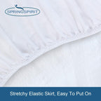 Full Size Mattress Protector Waterproof Mattress Topper Pad Cover Fitted Bed Sheets Full up -14'' Terry Super Soft & Breathable & Noiseless Mattress Protector Full Machine Washable