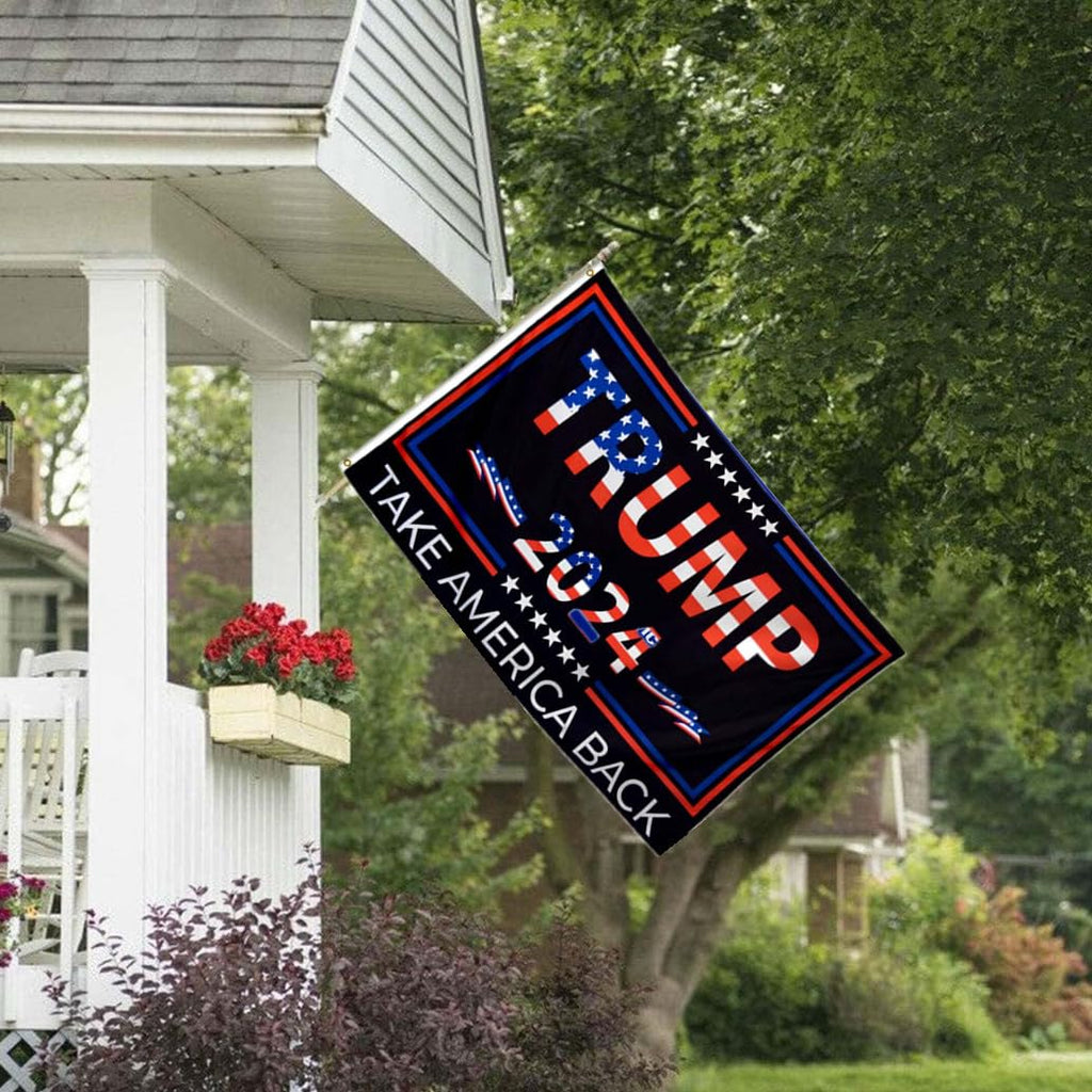 BUELOIGS Take America Back Flag 6x10FT,Premium Quality,Vibrant Colors,Trump 2024 Flags with 2 Brass Grommets for Indoor Outdoor. (Red6x10)