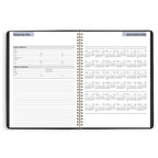 AT-A-GLANCE 2025 Appointment Book Planner, Weekly, 8" x 11", Large, Quarter-Hourly, DayMinder, Black (G5200025)