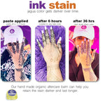 Jagua tattoo Kit Waterproof Jagua Black Ink Semi Permanent Tattoo Jagua Gel 2 tubes, Jagua pens for skin art Tattoos Fake Freckles Temporary Tattoo pens for skin art, Skin safe markers pen. Made with organic Jagua juice. [ 2 Cones - 24 Grams Each ]