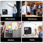 2Pcs Magnetic Dry Erase Marker Holder For Whiteboard Fridge