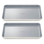Caraway Non-Stick Ceramic Medium Baking Sheet - Naturally Slick Ceramic Coating - Non-Toxic, PTFE & PFOA Free - Perfect for Baking, Roasting, and More - Medium (15" x 10") - Cream