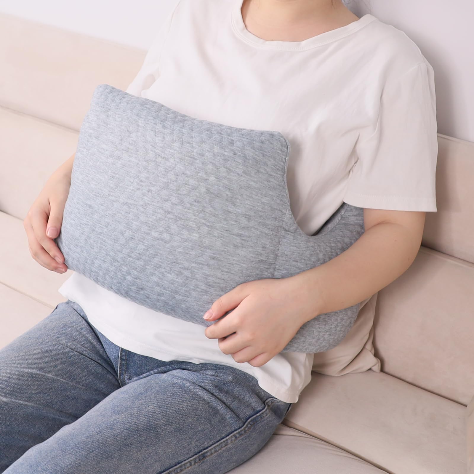 RoamReady Hysterectomy Recovery Pillow, Post-Surgery Cushion for Abdomen C-Section Tummy Tuck Lumpectomy Myomectomy Patients Must Haves Abdominal Pillow with Pocket