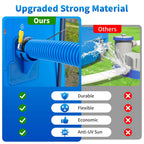1.25 x 59 Inch Pool Hoses for Above Ground Pools,Pool Filter Pump Hoses,Compatible With Intex Filter Pump 607,637 With 12 Metal Clamps（3 Pack）