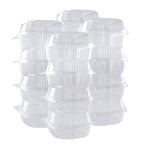 O’Creme Bakeable Plastic Mini Cake Pan with Container - Baking Pan With Non-Stick Silicone - Reusable Mold For Baking and Much More - and Clear Snap-Closure Container - 25 Cake Pans + 25 Containers