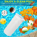 Large Pool Leaf Catcher,Leaf Canister for Pool Vacuum, in-line Pool Filter Canister with Mesh Basket, Compatible with Hayward Automatic & Manual Suction Pool Cleaners