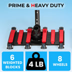Sepetrel Commercial Grade Pool Vacuum Head with Wheels,14" Extra-Wide & Weighted Flexible Heavy-Duty Vac Cleaner for Effortless, Deep Cleaning