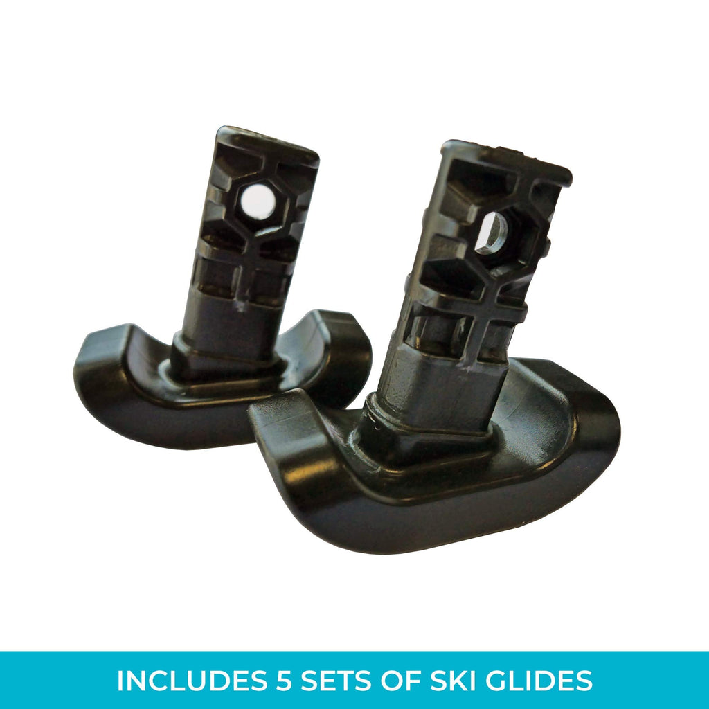 Stander Replacement Ski Glides, Compatible with The EZ Fold-N-Go Walker and The Able Life Space Saver Walker, Black, 5-pack