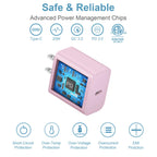 iPhone Charger, Fast Charging USB Type C ,Charge Block for iPhone 16,16 Plus, 16 Pro Max, 15, 15 Pro Max, iPad Pro/AirPods , Pink