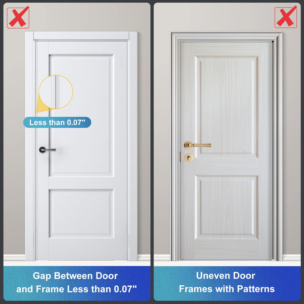 Door Reinforcement Lock Withstands 800lbs of Force - White Extra Proof Door Lock for Kids Safety Drilling Required, Prevents Unauthorized Entry, Add a Door Security Lock for Home Safety & Privacy