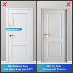 Door Reinforcement Lock Withstands 800lbs of Force - White Extra Proof Door Lock for Kids Safety Drilling Required, Prevents Unauthorized Entry, Add a Door Security Lock for Home Safety & Privacy