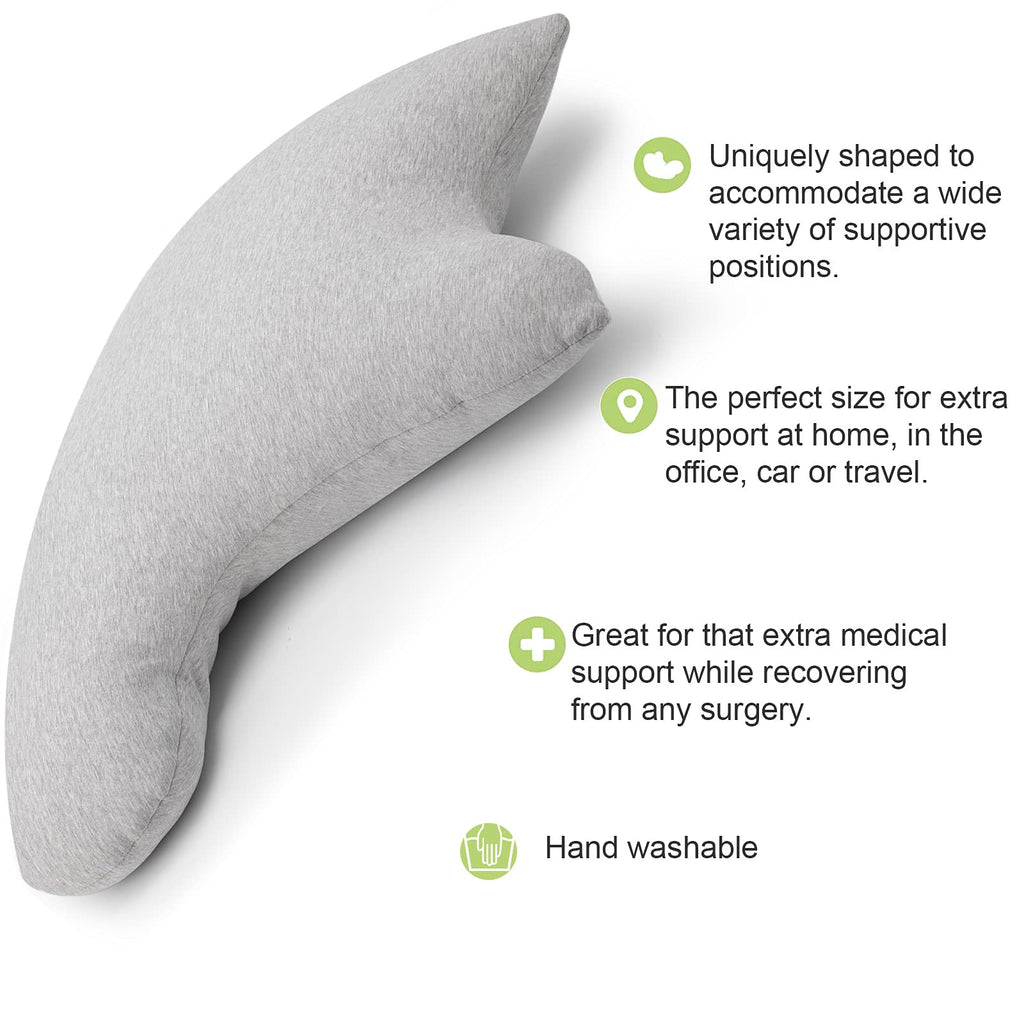 BESLKB Rotator Cuff Pillow - Shoulder Surgery Pillow - Side Sleeper Pillow for Neck and Shoulder Pain Relief, Post Shoulder Support (Grey)