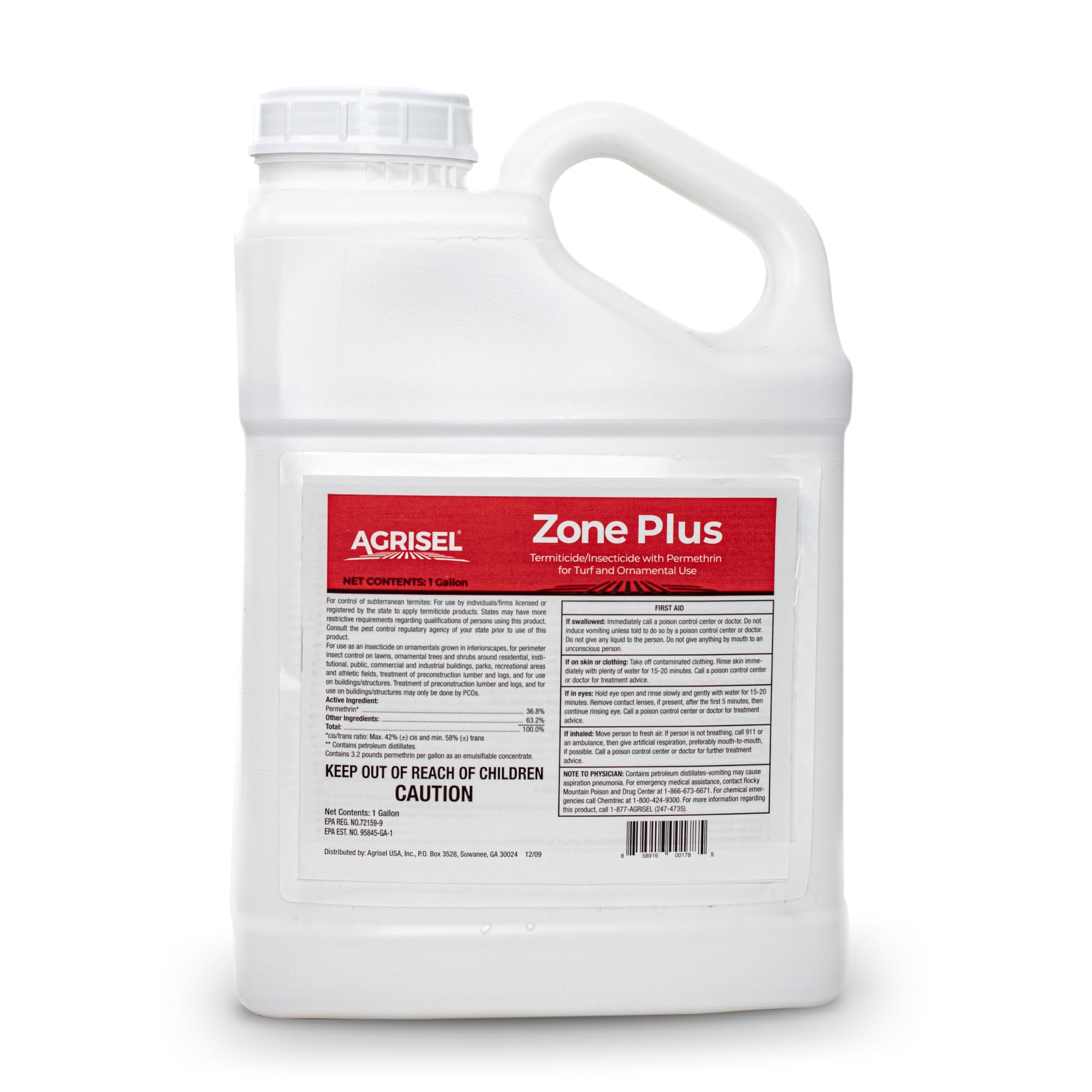 Agrisel Zone Plus Insect & Pest Control, Broad Spectrum, for Indoor & Outdoor, Effective Against 100 Pests, Eco-Friendly, 3-Pack of Disposable is Included with Purchase, 128 Ounce
