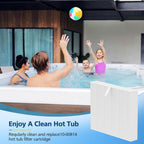 Beckacher 10-00814 Hot Tub Spa Flat Filters Compatible with Bullfrog M Series M6 M7 M8 M9, A Series A5 A6 A7 A8 A9 (2023 to Present) and Swim Series S150 S180XD S200-4 Pack
