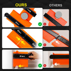 JOREST Connectable Contour Gauge (10+5 Inch), Gifts Ideas for Men Dad Handyman Husband Him, Shape Profile Duplicator with Lock, Outline Angle Measuring Tool, Template Tool, Tile Flooring, Scribe Edge