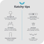 Katchy Indoor Insect Trap - Catcher & Killer for Mosquitos, Gnats, Moths, Fruit Flies - Non-Zapper Traps for Inside Your Home - Catch Insects Indoors with Suction, Bug Light & Sticky Glue (White)
