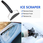 Overmont Folding Emergency Snow Shovel for Car - 32" 42" Small & Compact Tool with Ice Scraper and Carrying Bag- Lightweight Aluminum Shovels for Snow Camping Skiing Snowmobiles