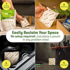 BugMD Vamoose - Rodent Repellent Pouches (1 Pack, 4 Pouches), Plant-Powered Rat , Mouse Deterrent Indoor