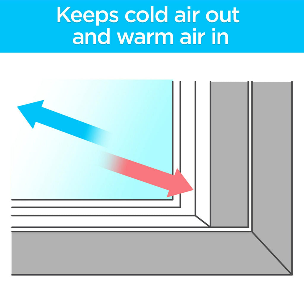 3M Indoor Window Insulation, Insulator Kit for 5 Windows 3ft x 5ft, Keeps Cold Air Out and Warm Air In, Includes Heat Shrink Window Film and Scotch Window Film Mounting Tape (2141W-6)