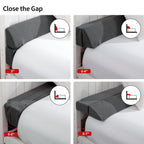 MABOZOO Pillow Wedge for Headboard Gap,Grey Bed Wedge Gap Filler Queen Size,Foldable Bed Wedge Pillow for Headboard,Foam Mattress Gap Filler,60"x6"x6"