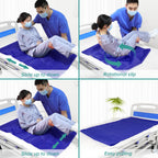 YHK Tubular Slide Sheet Transfer, Car Transfer Aid Easy Slide Sheet Positioning for Automotive Bed Flip Repositioning Home Care Assisted Mobility for Elderly Device (Blue, 28"x47")