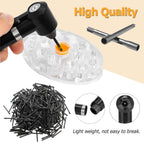 Ink Mixer - TONBAO Pigment Mixer with 50 Ink Mixing Sticks and 50 Ink Caps Cups Black Electric Ink Mixer Machine Color Mixer Machine for Makeup Supplies