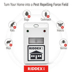 RIDDEX Plus Insect Repellent | Plug in, Mouse Deterrent - Pest Control for Defense Against Rats, Mice, Roaches, Bugs and Insects | Control Pests with No Chemicals or Poison | White