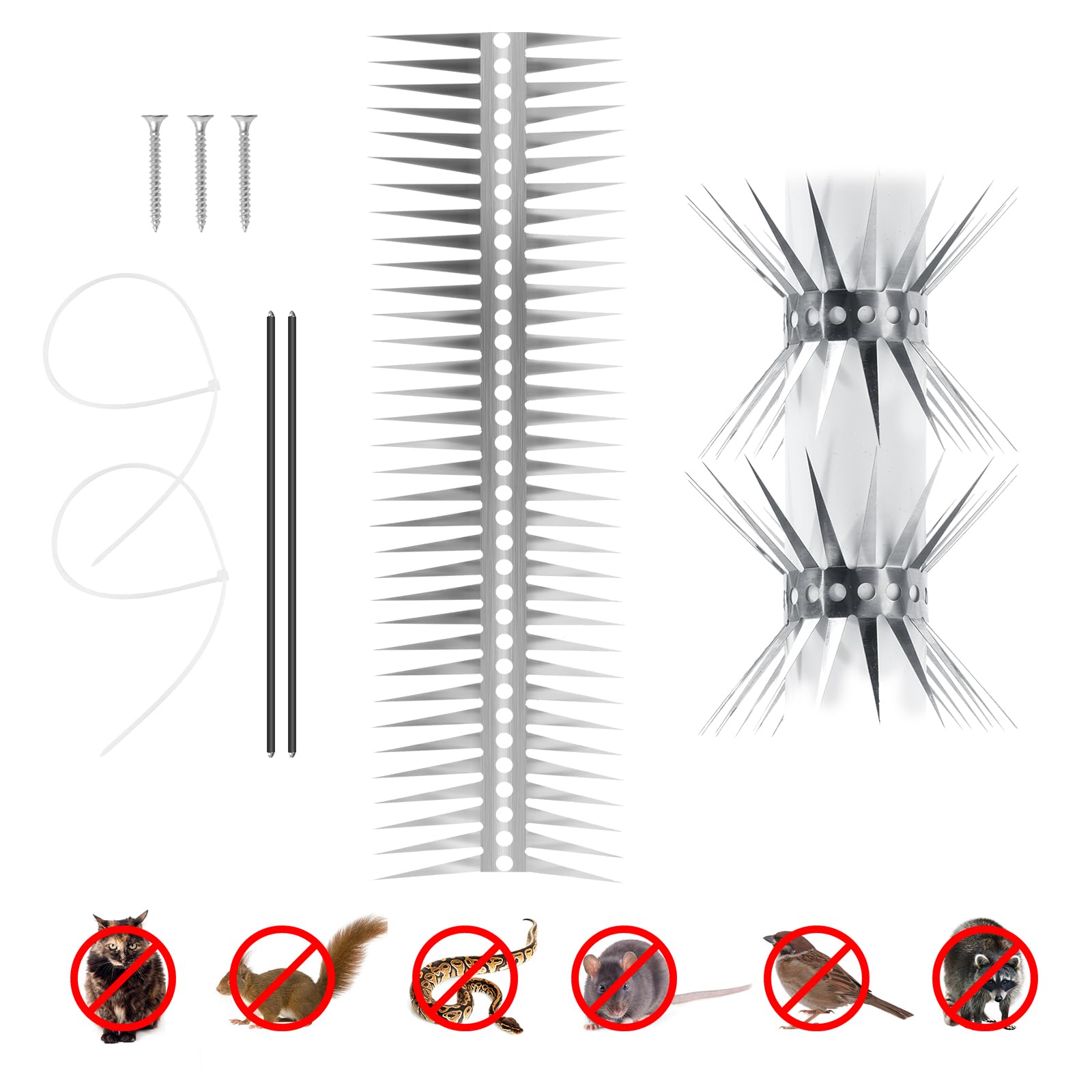 YXYBST Bird Spikes for Outside Keep Your Property Safe from Unwanted Birds with Our Outdoor 20inch