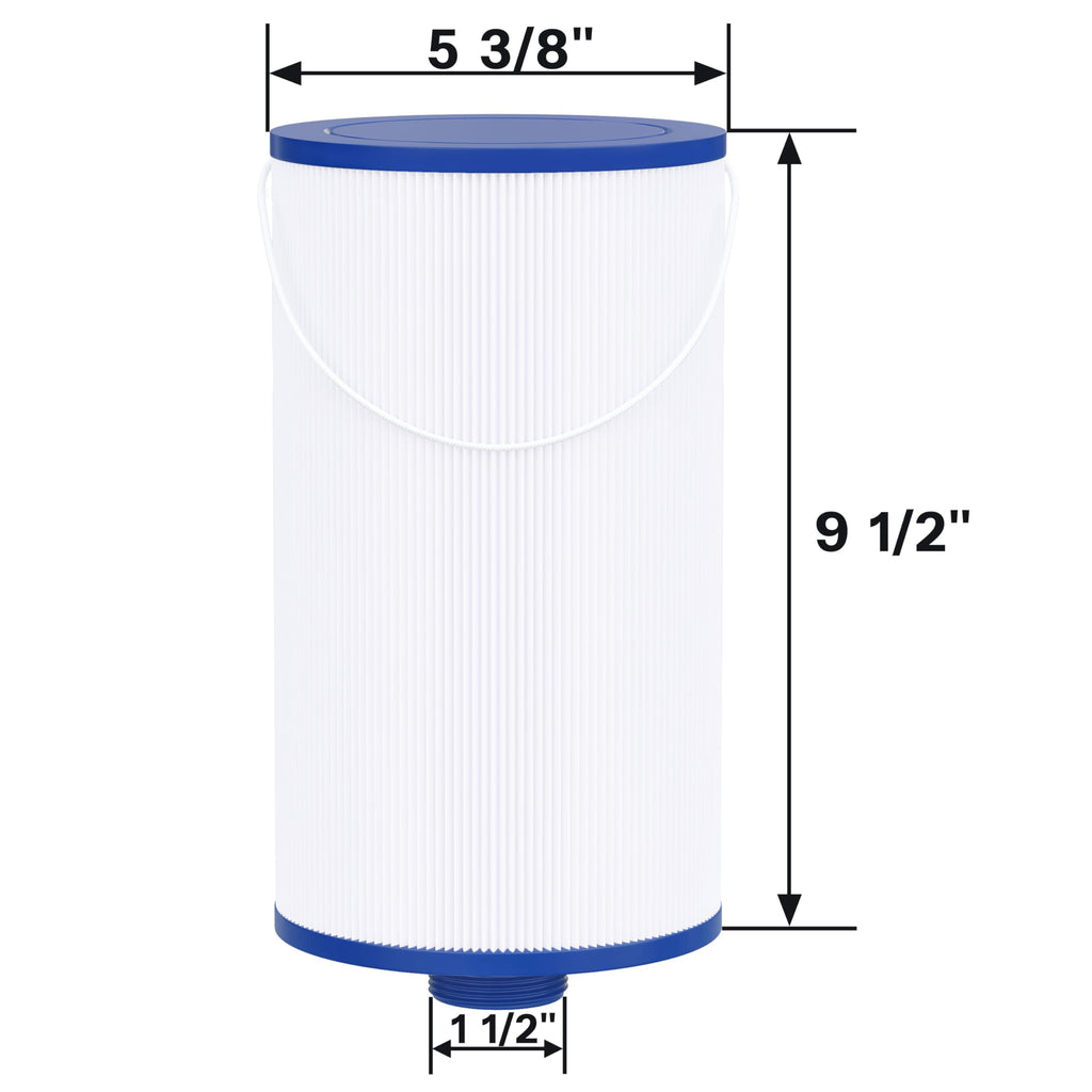 Wowreed Spa Filter Compatible with 303279, FC-2402, Free Flow, AquaTerra, Fantasy Hot Tub Filter, 1 1/2" Finer Thread (1 Pack)