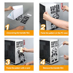 Demon Slayer Anime Stickers for PC Case,Cartoon Decor Decal for ATX Computer Skin,Waterproof Vinyl Graffiti Decal,Easy Removable (B Style.White and White)