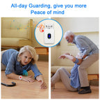 Daytech Caregiver Pager Call Button for Elderly Caregiver Paging System Home Alert Pager for Seniors Patient Nurse Help Button 2 Receiver & 3 Panic Emergency Button