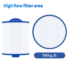 Cryspool® 06045 Filter Compatible with Artesian Spas, Tidal Fit Swim 06-0006-12, 06-0005-12, 6CH-502, PAS50SV-F2M, FC-0311, 50 Sq. Ft Spa Filter Cartridge, 2 Pack